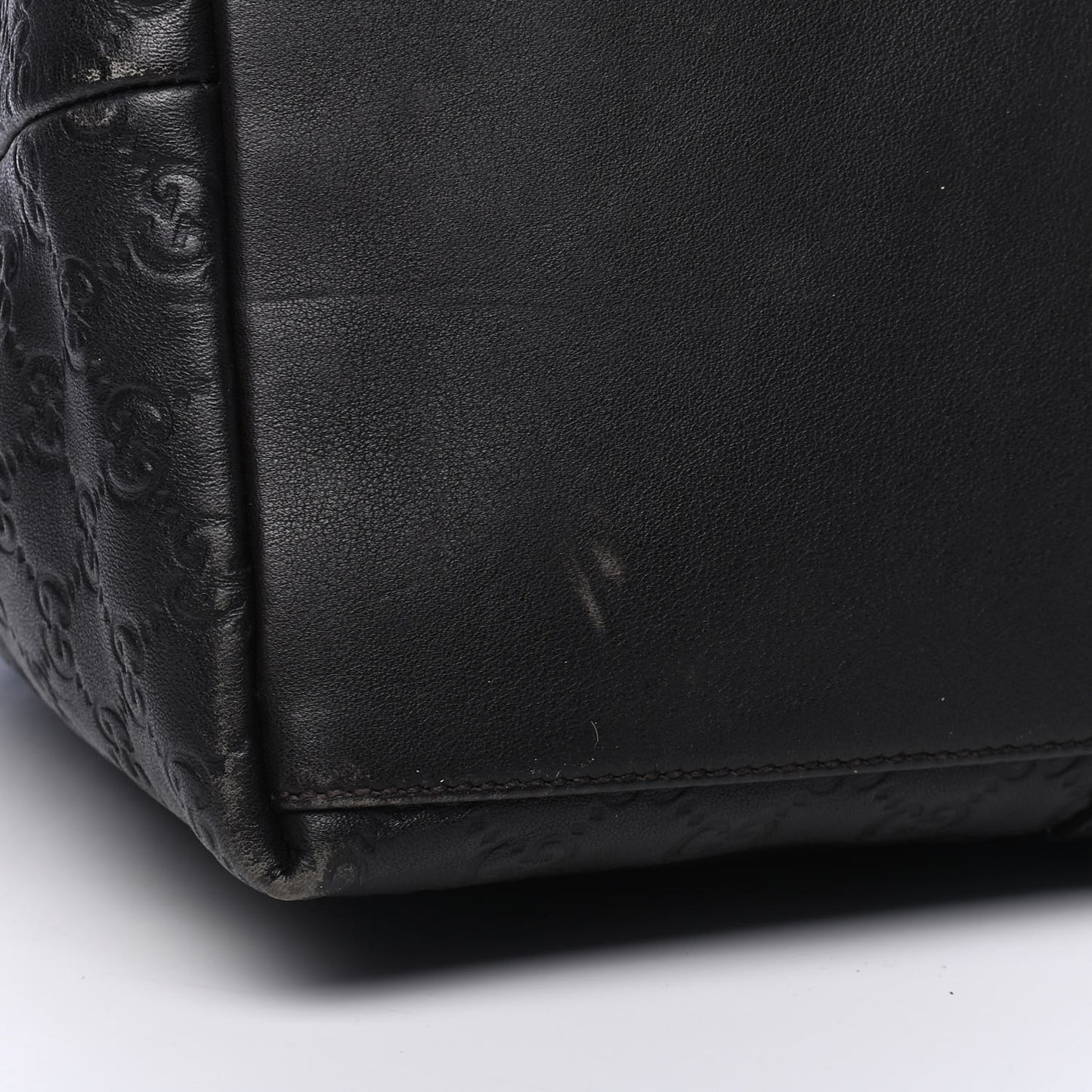 Guccissima Medium Joy Tote Bag Dark Brown