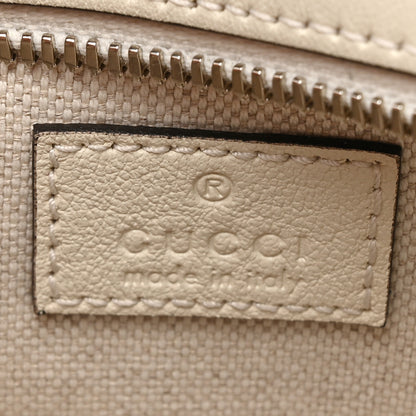 Gucci Sakai Be Green Calfskin Diagonal Stitched Mini Blondie Shoulder Bag Mystic White 6 of 10