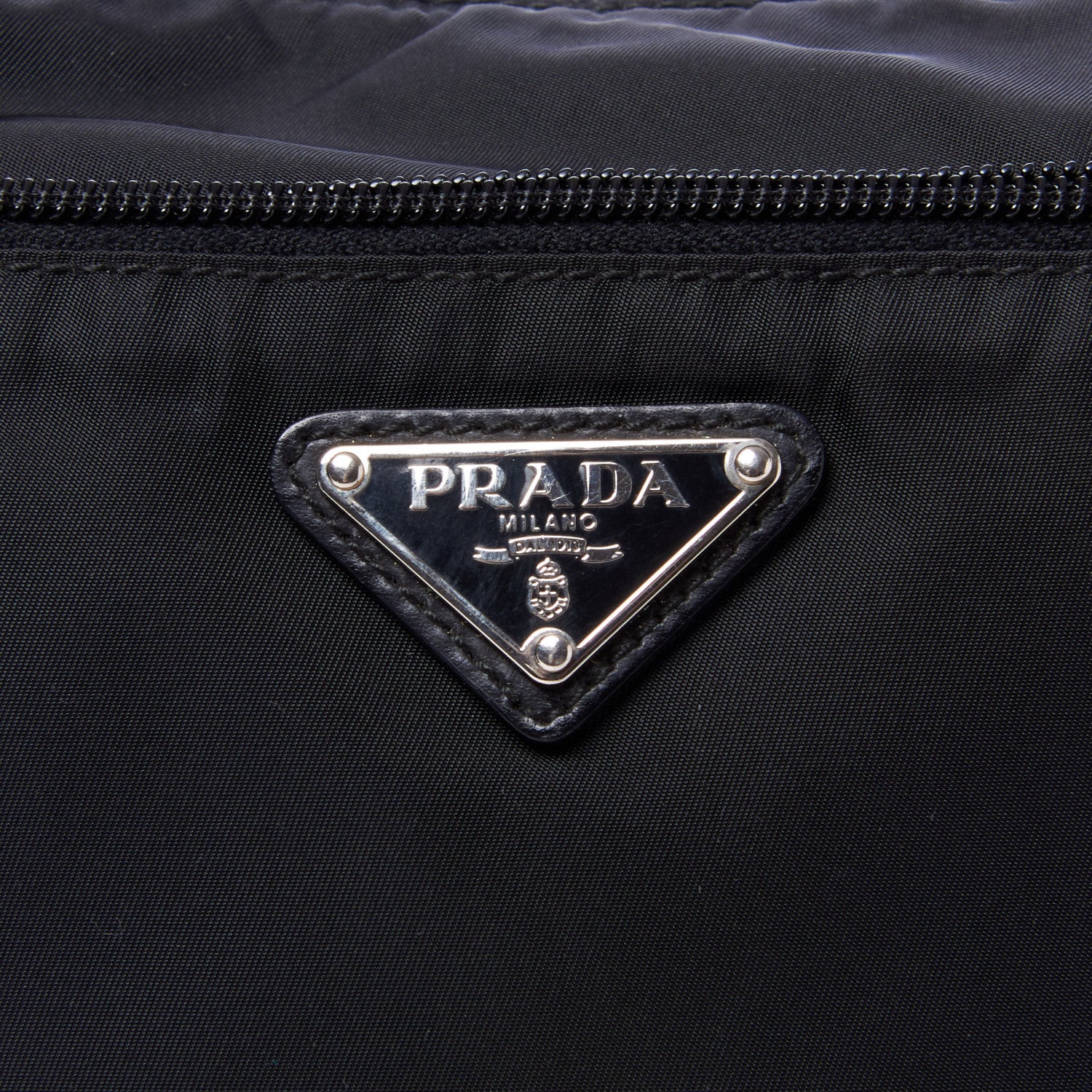 Prada Nylon Flat Messenger Bag Black 8 of 8