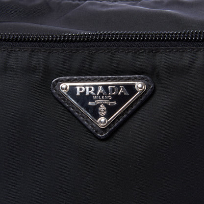 Prada Nylon Flat Messenger Bag Black 8 of 8