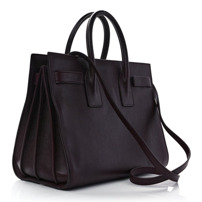 Saint Laurent Calfskin Small Sac De Jour Amarena 3 of 8