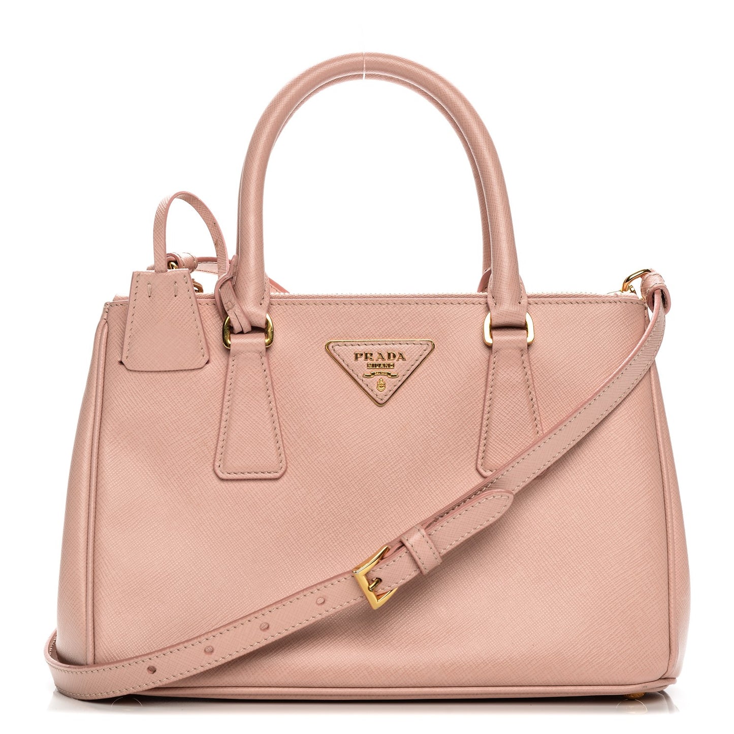 Saffiano Lux Mini Double Zip Tote Orchidea