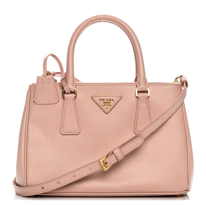 Prada Saffiano Lux Mini Double Zip Tote Orchidea 1 of 8
