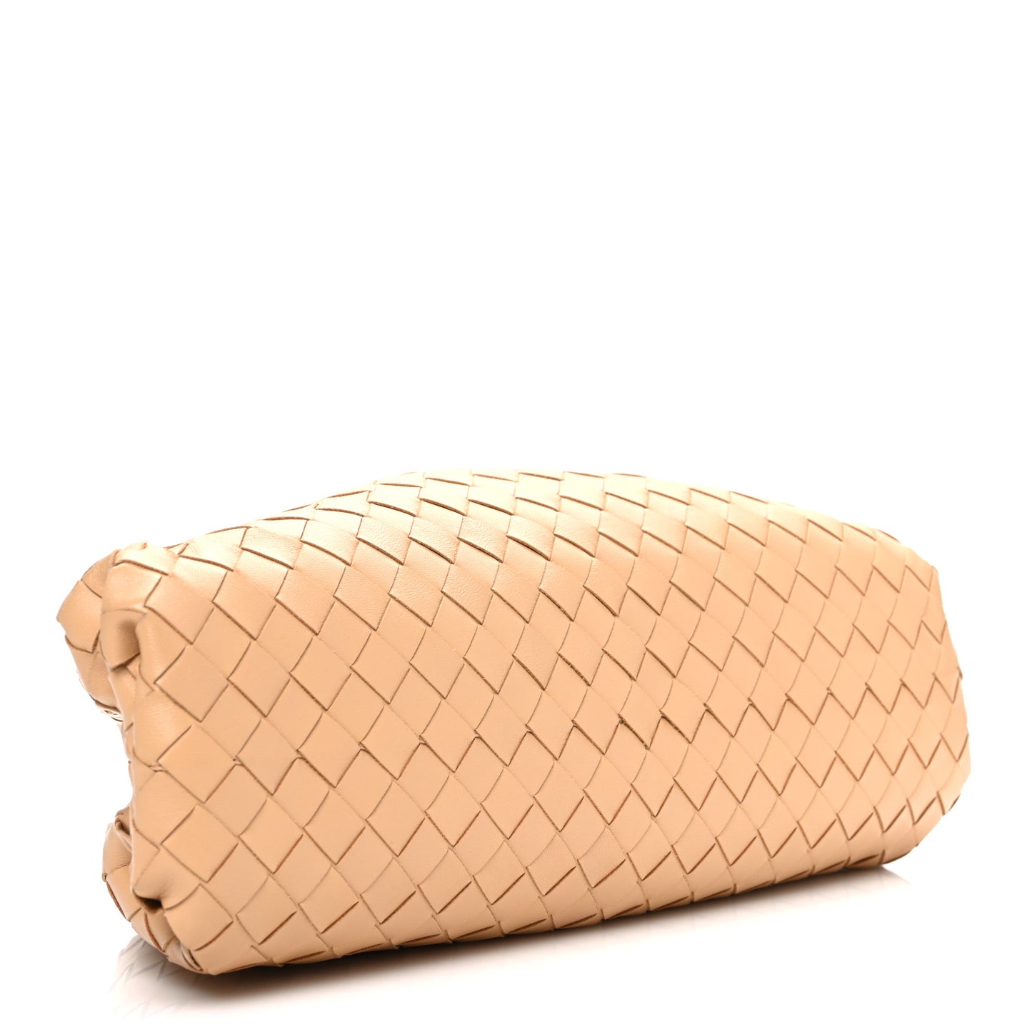 Nappa Maxi Intrecciato The Pouch Oversized Clutch Almond