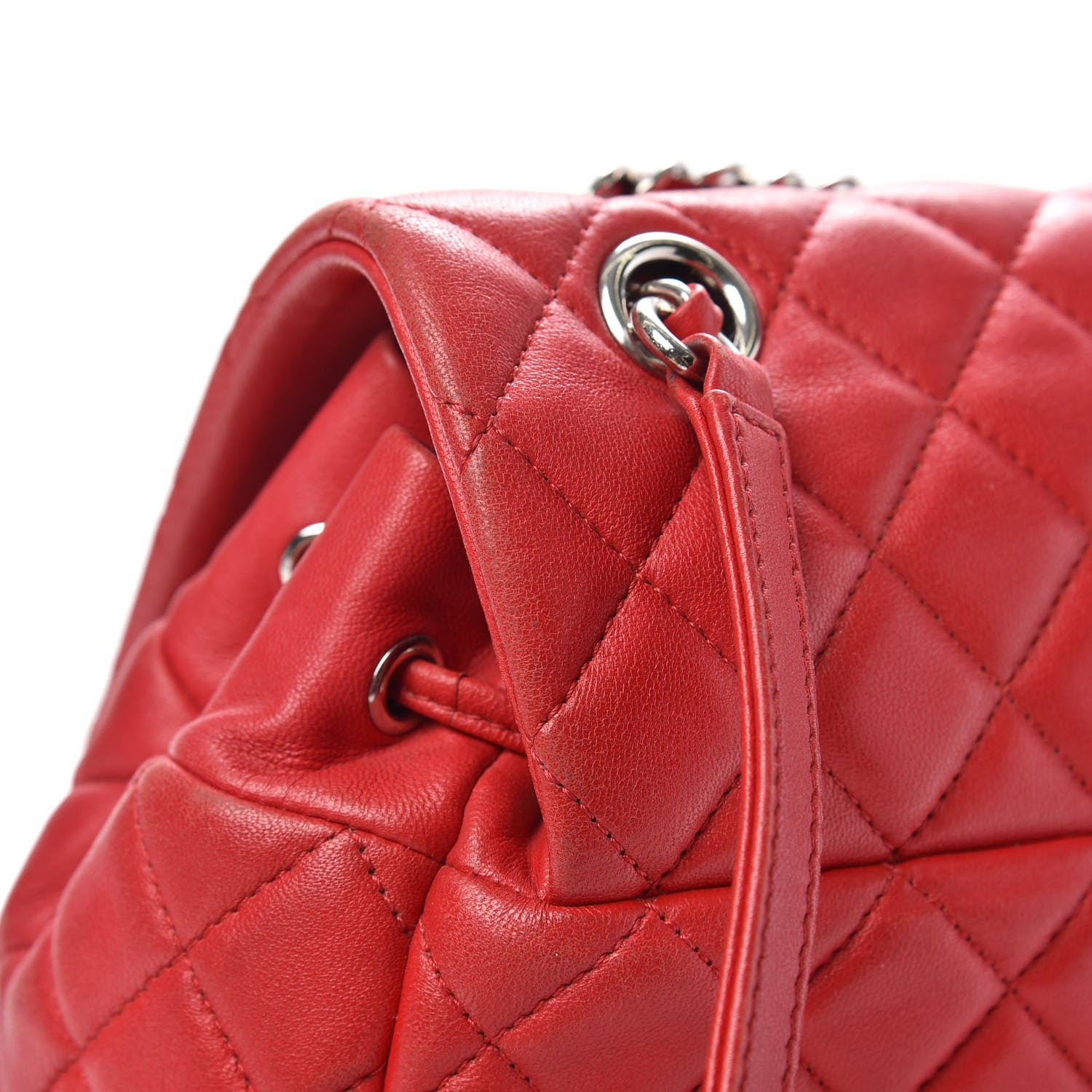 Chanel Lambskin Quilted Large Urban Spirit Backpack Red 12 of 17