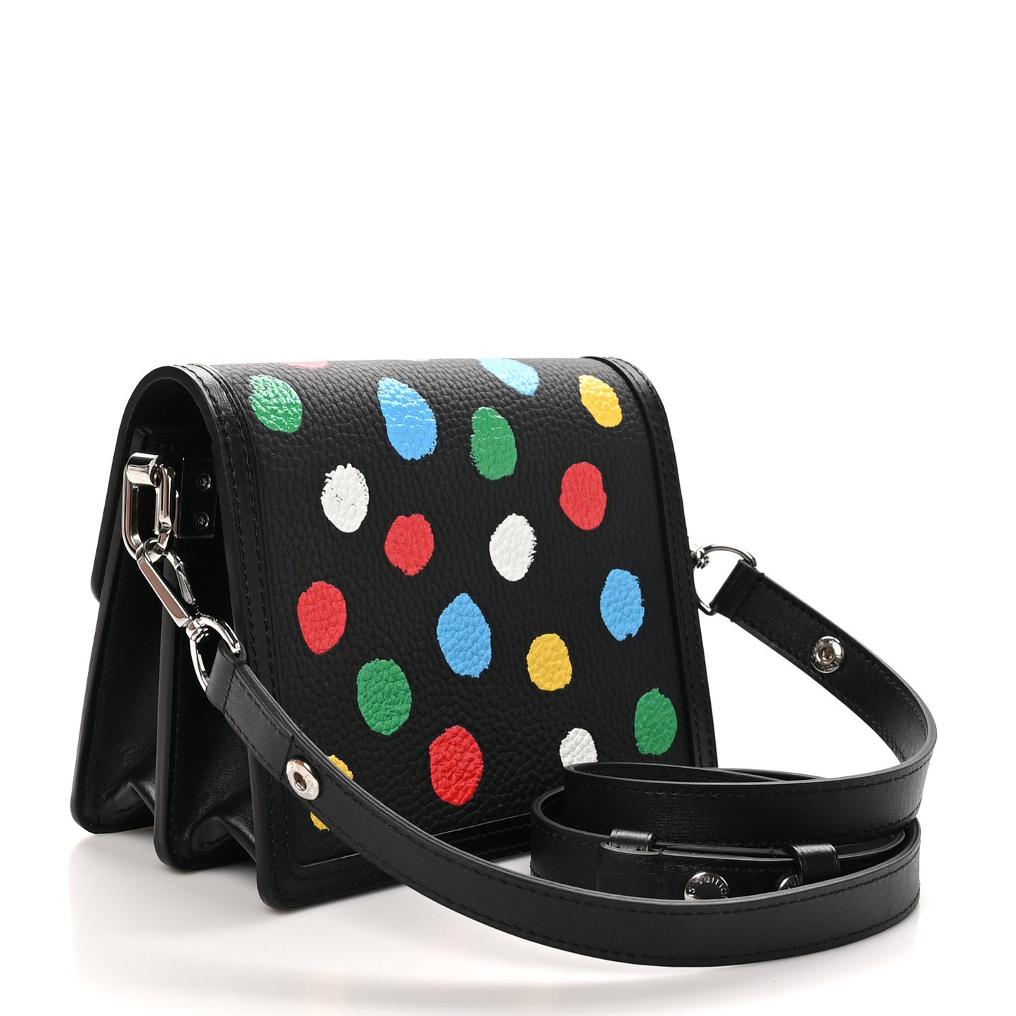 LV X YK Taurillon Dots Dauphine Mini Black