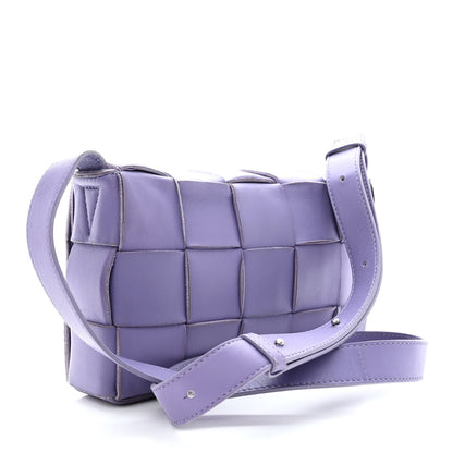 Bottega Veneta Lambskin Intreccio Cassette Crossbody Bag Wisteria 3 of 11