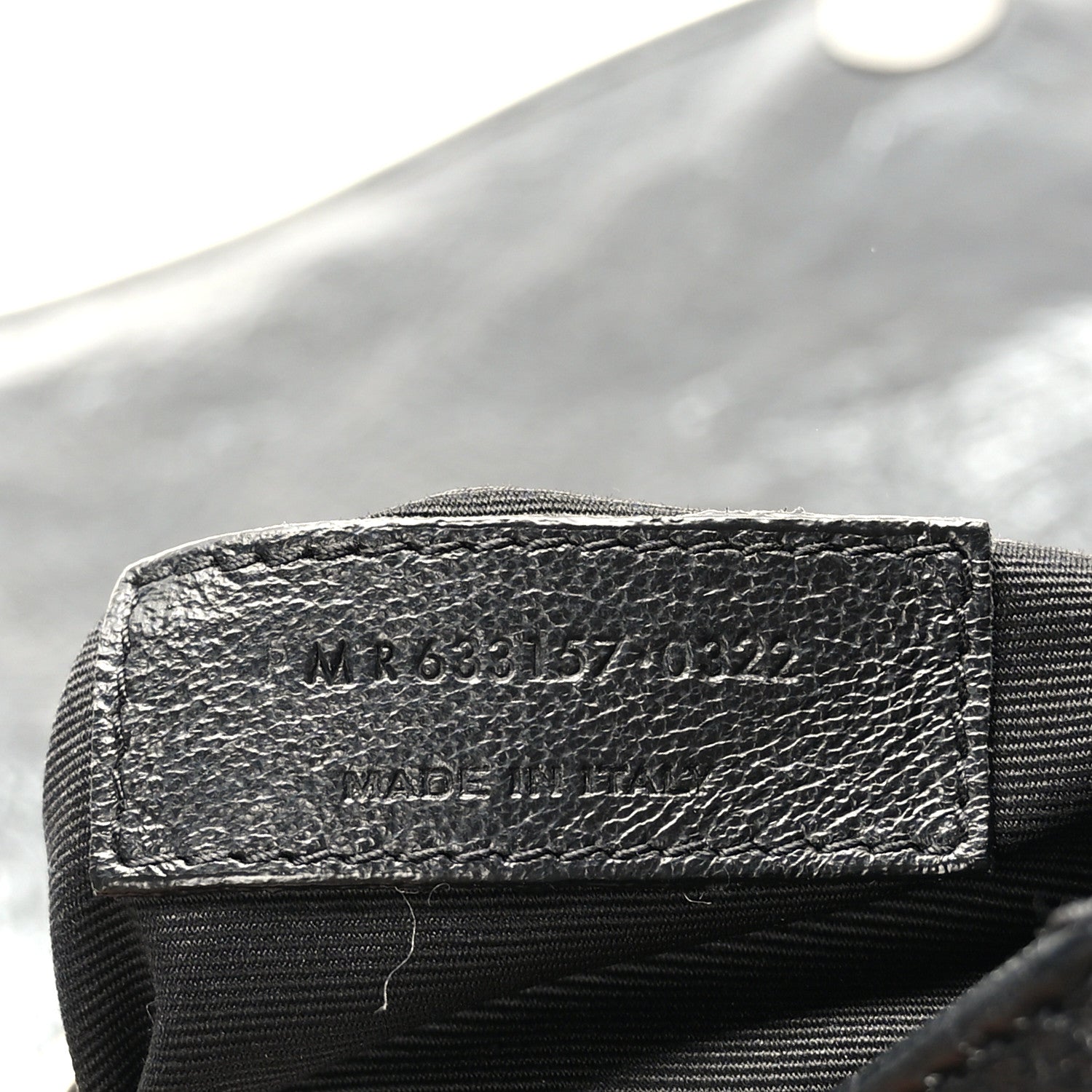 Saint Laurent Crinkled Calfskin Matelasse Monogram Large Niki Chain Satchel Black 6 of 9