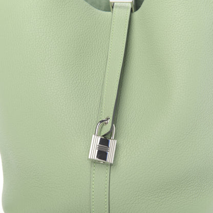 Hermes Taurillon Clemence Picotin Lock 22 MM Vert Criquet 12 of 13