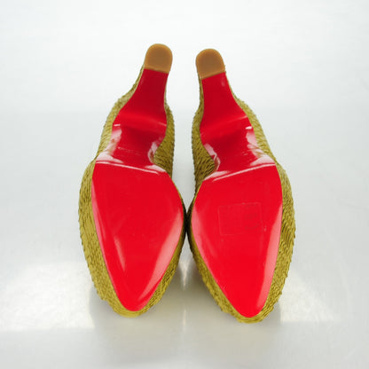 Christian Louboutin Watersnake Bambou 140 Pumps 41.5 Chartreuse 5 of 7