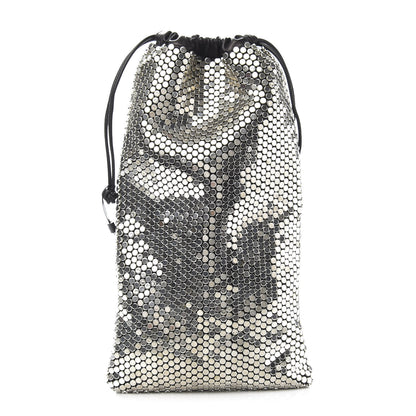 Alexander Wang Calfskin Sequin Ryan Mini Drawstring Black Silver 1 of 7