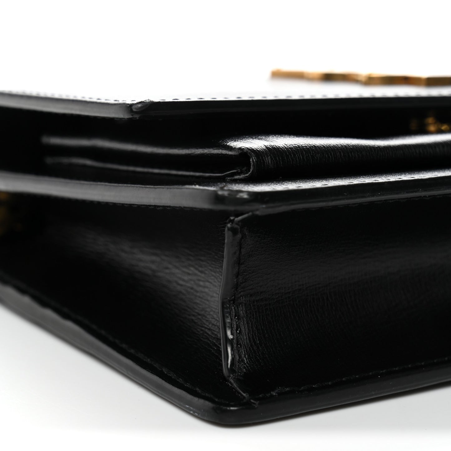 Calfskin Monogram Sunset Chain Wallet Black