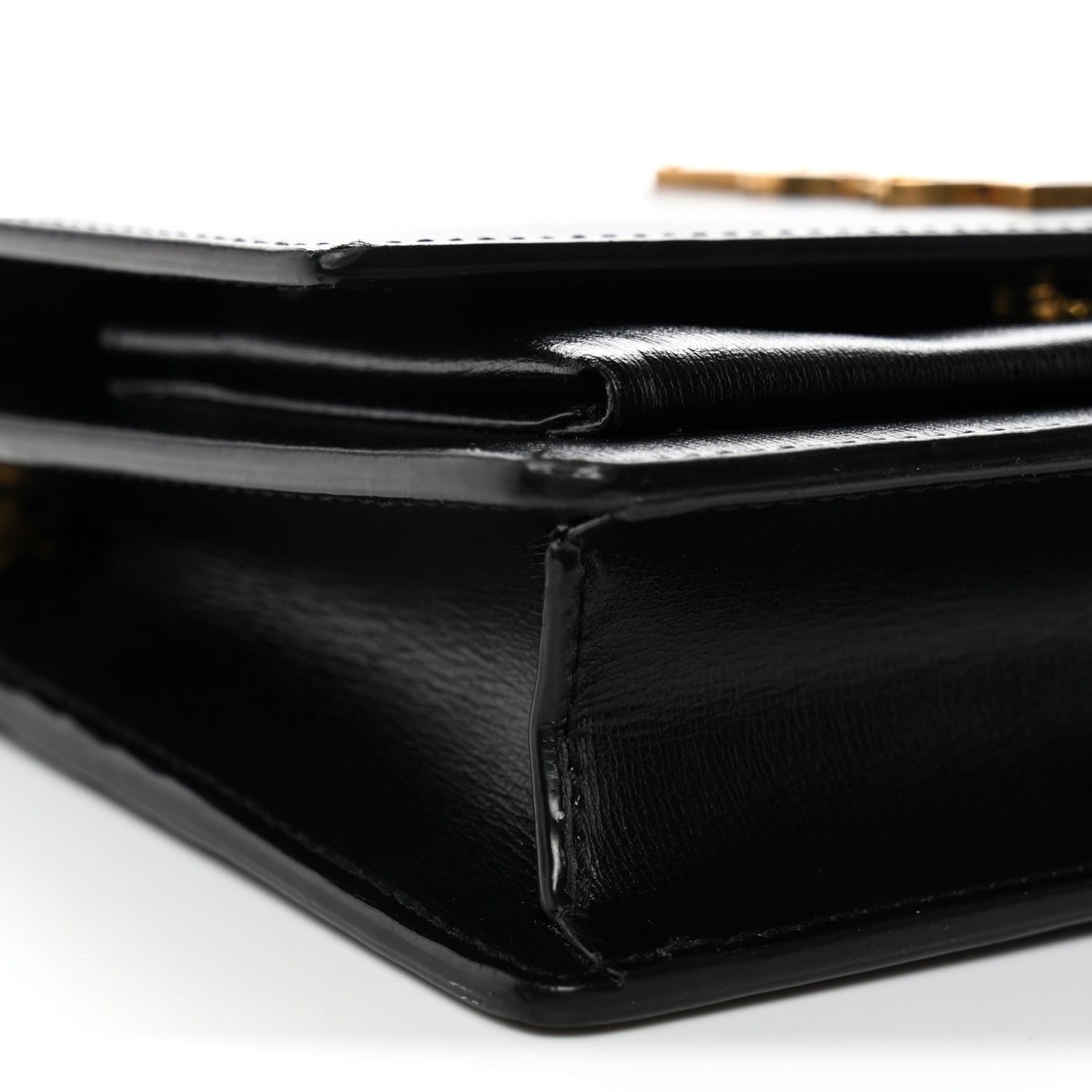 Saint Laurent Calfskin Monogram Sunset Chain Wallet Black 8 of 10