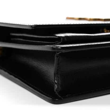 Saint Laurent Calfskin Monogram Sunset Chain Wallet Black 8 of 10