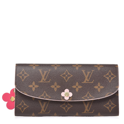 Louis Vuitton Monogram Bloom Flower Emilie Wallet 1 of 9