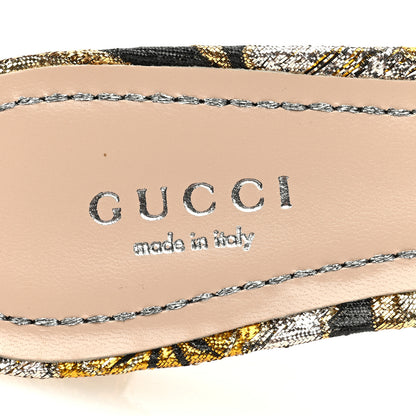 Gucci Jacquard Floral Dionysus Mules 36.5 Black 7 of 7