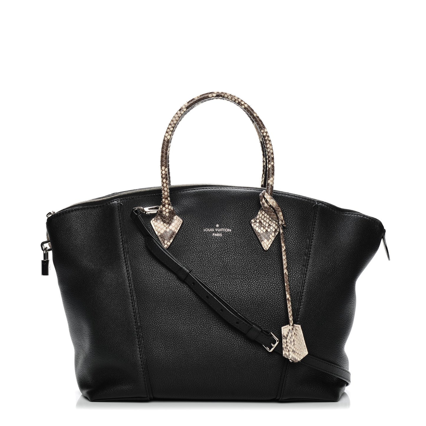 Veau Cachemire Python Soft Lockit MM Black