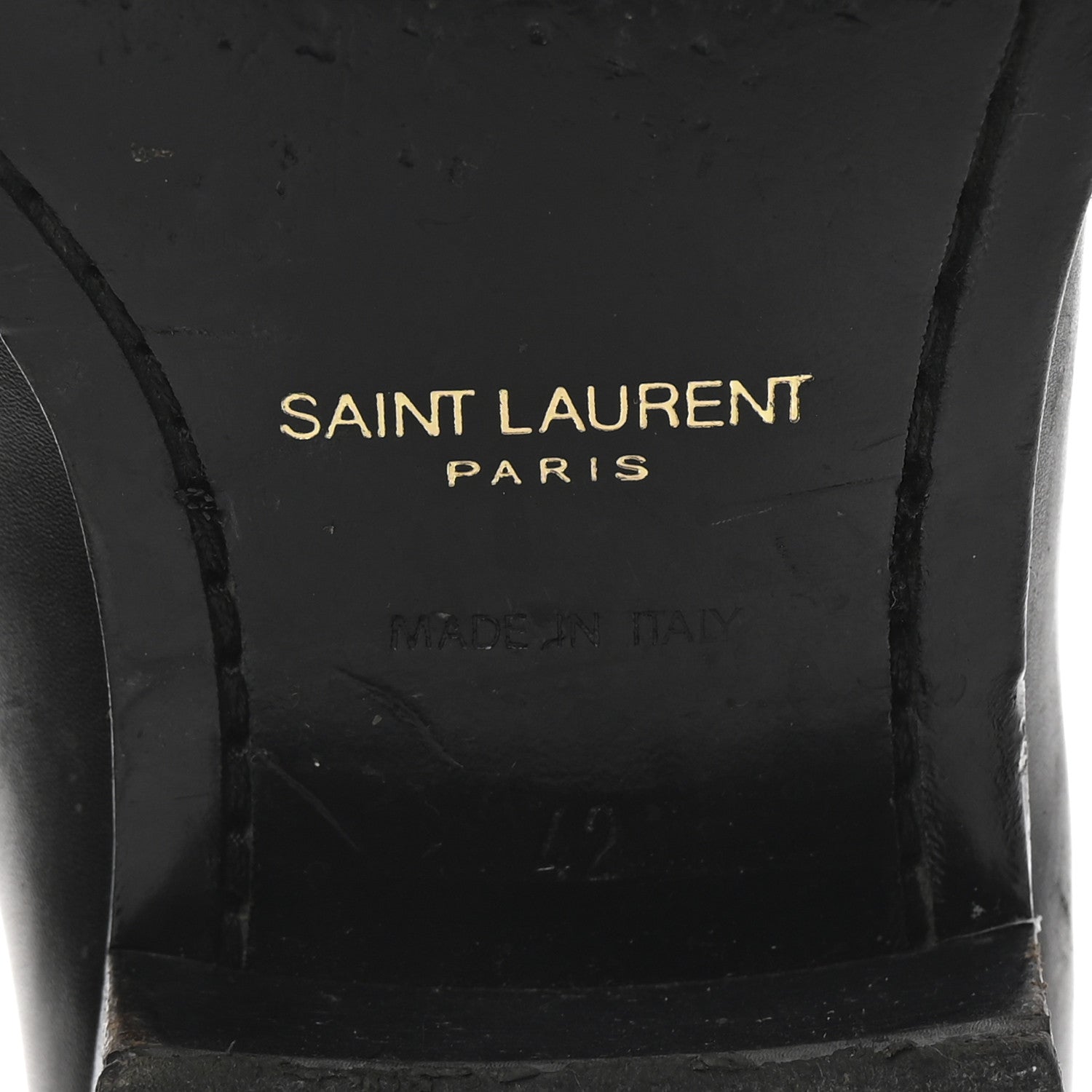 Saint Laurent Calfskin Mens Wyatt Chelsea Boots 42 Black 7 of 9