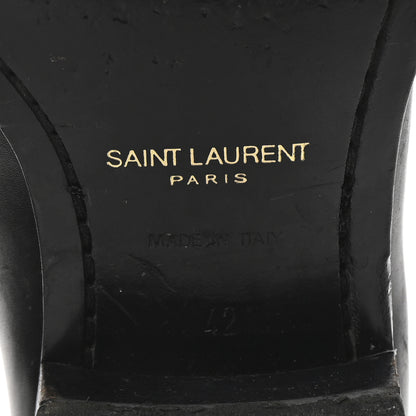 Saint Laurent Calfskin Mens Wyatt Chelsea Boots 42 Black 7 of 9