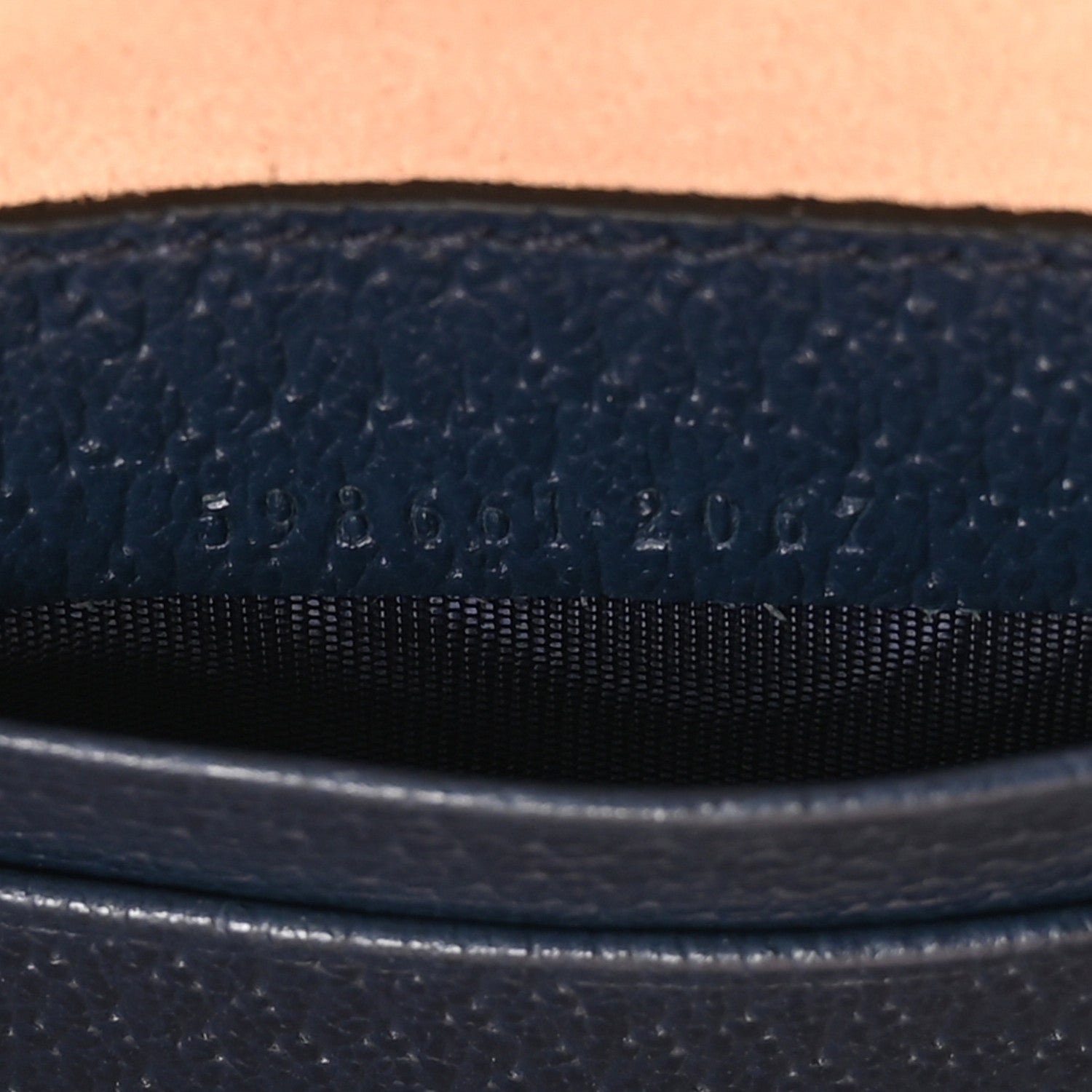 Gucci Textured Calfskin Web Mini Ophidia Round Backpack Blue Agata 7 of 10