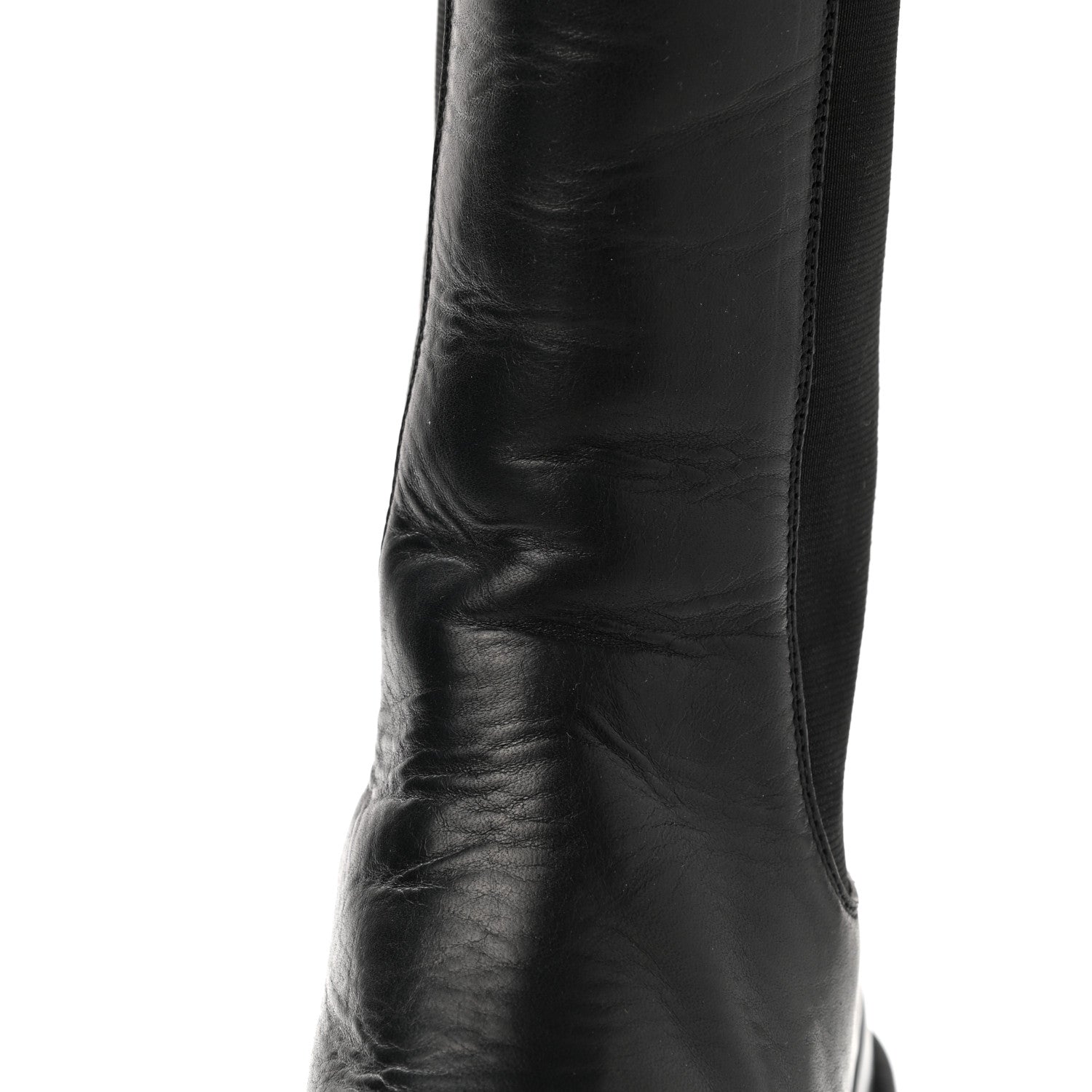 Bottega Veneta Calfskin The Lug Chelsea 55mm Boots 40.5 Black 9 of 10