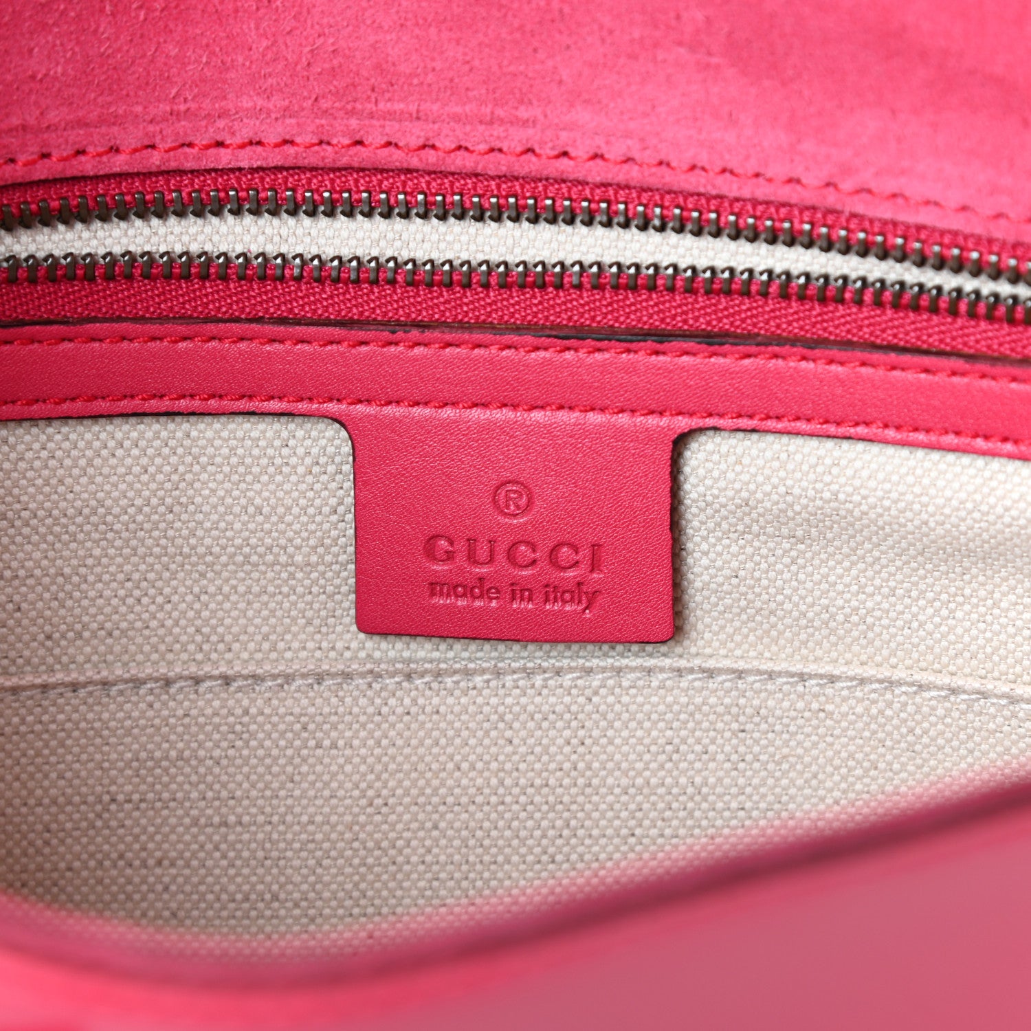 Gucci Patent Large Bright Bit Shoulder Bag Shocking Pink 7 of 10