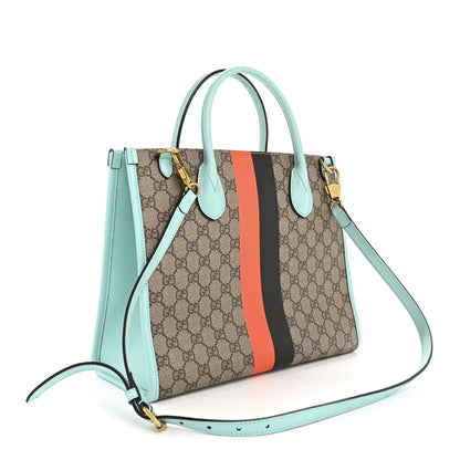 Gucci GG Supreme Monogram Textured Dollar Calfskin Web Gucci Tiger Small Retro Interlocking G Tote Bag Multicolor 3 of 11