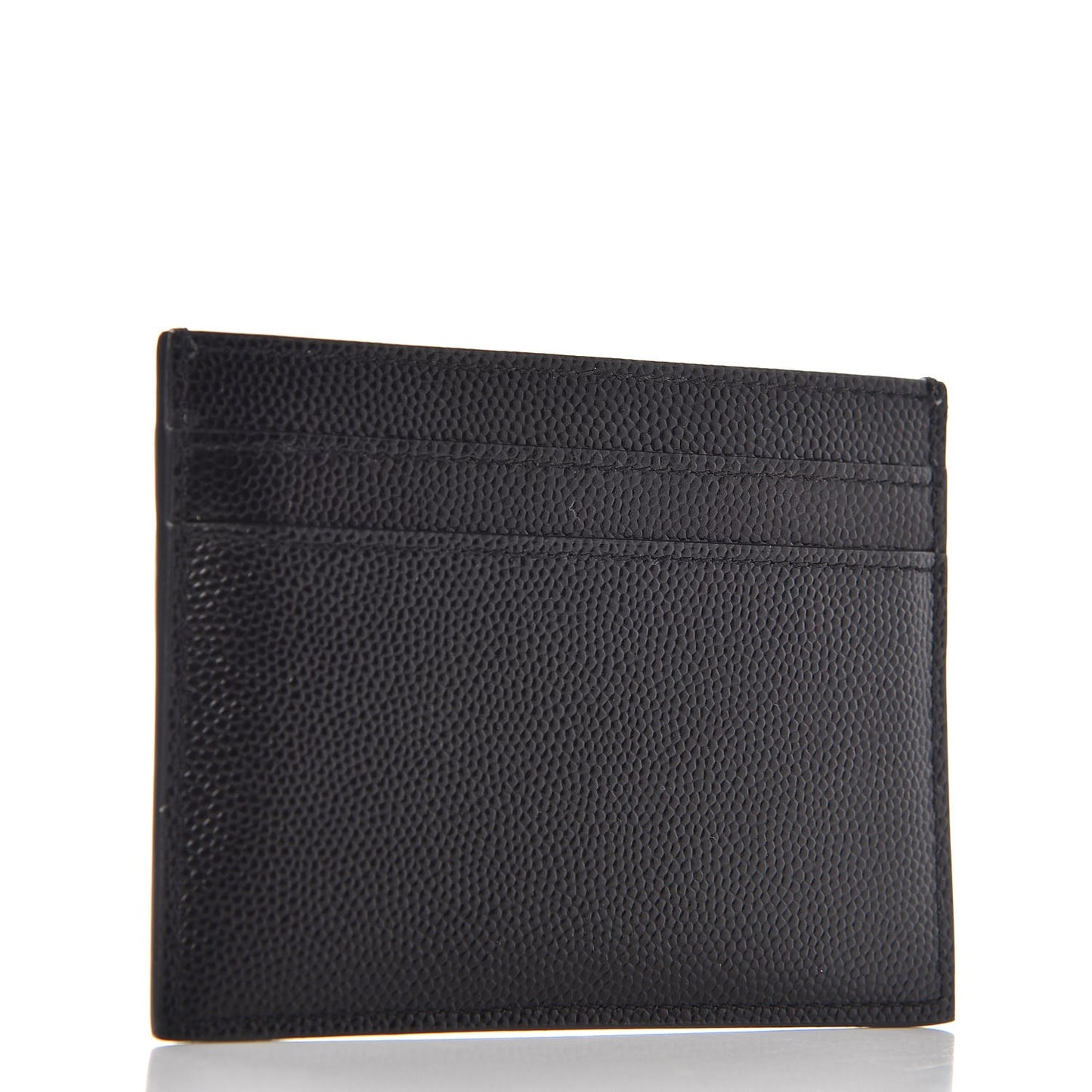 Grain De Poudre Monogram Credit Card Case Black