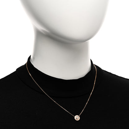 Cartier 18K Pink Gold Diamond .25ct D'Amour Pave Necklace 2 of 5