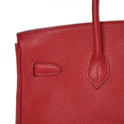 Hermes Buffle Skipper Birkin 35 Rouge Casaque 32 of 41