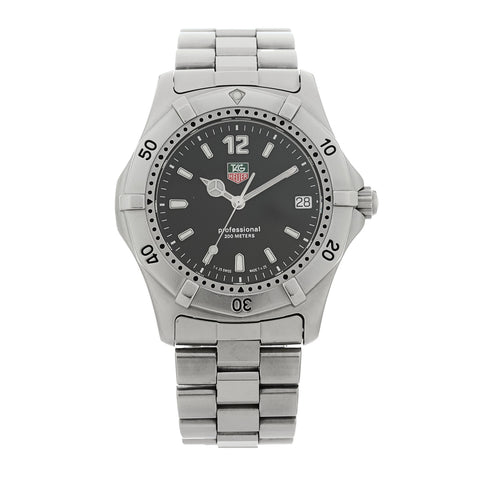 Stainless Steel 38mm Professional Series 2000 Quartz Watch Black WK1110-0