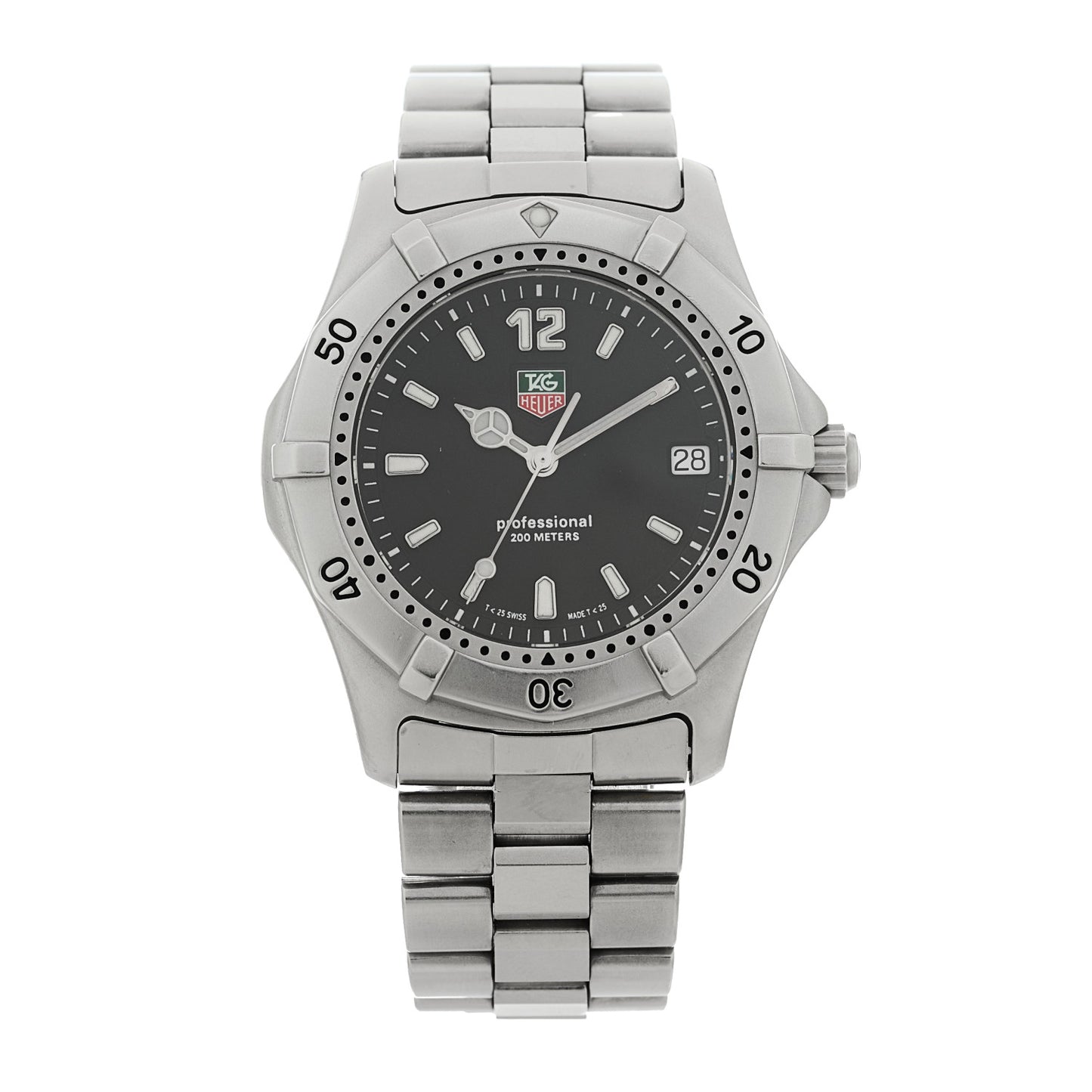 Stainless Steel 38mm Professional Series 2000 Quartz Watch Black WK1110-0