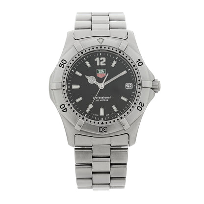 Tag Heuer Stainless Steel 38mm Professional Series 2000 Quartz Watch Black WK1110-0 1 of 4