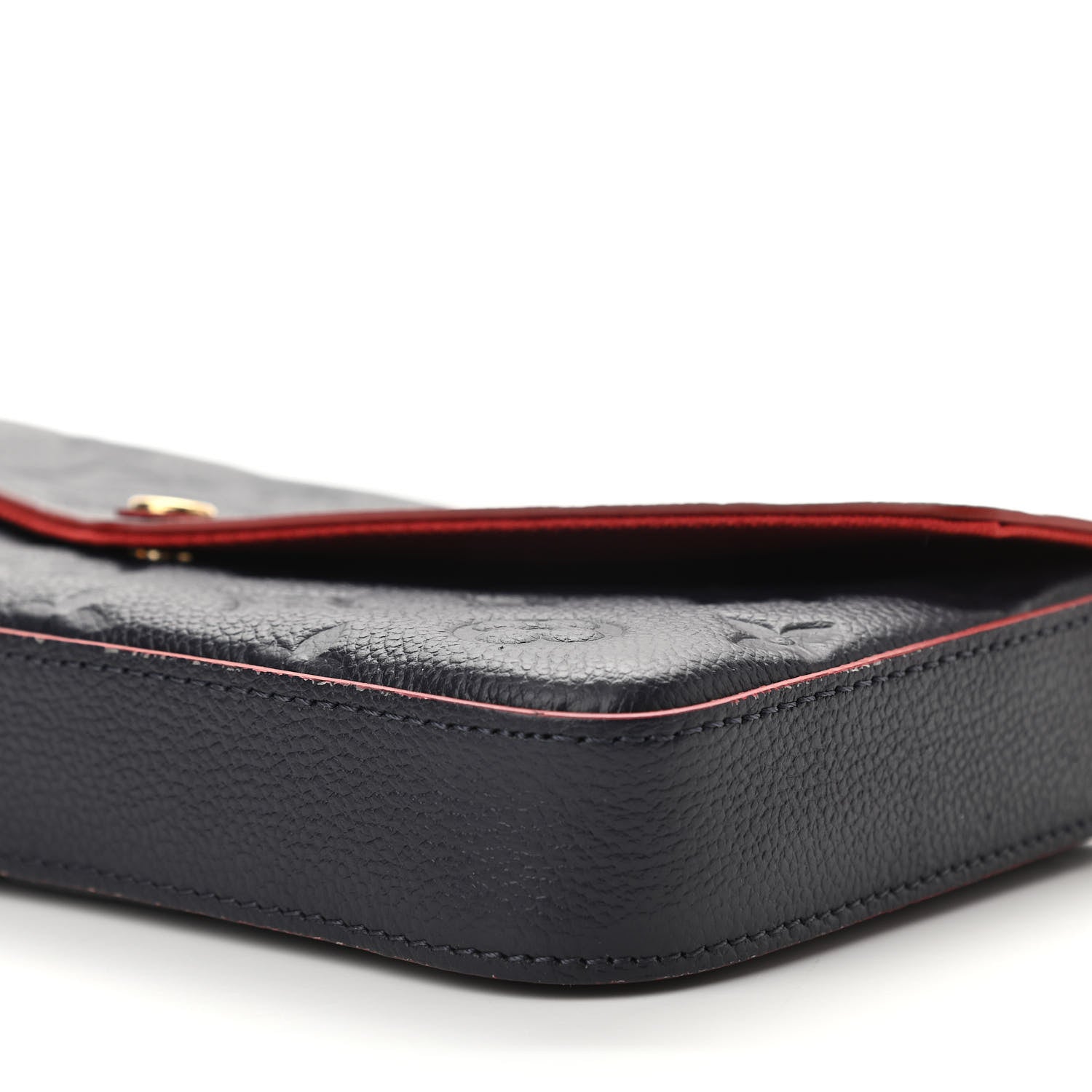 Louis Vuitton Empreinte Pochette Felicie Chain Wallet Marine Rouge 9 of 10