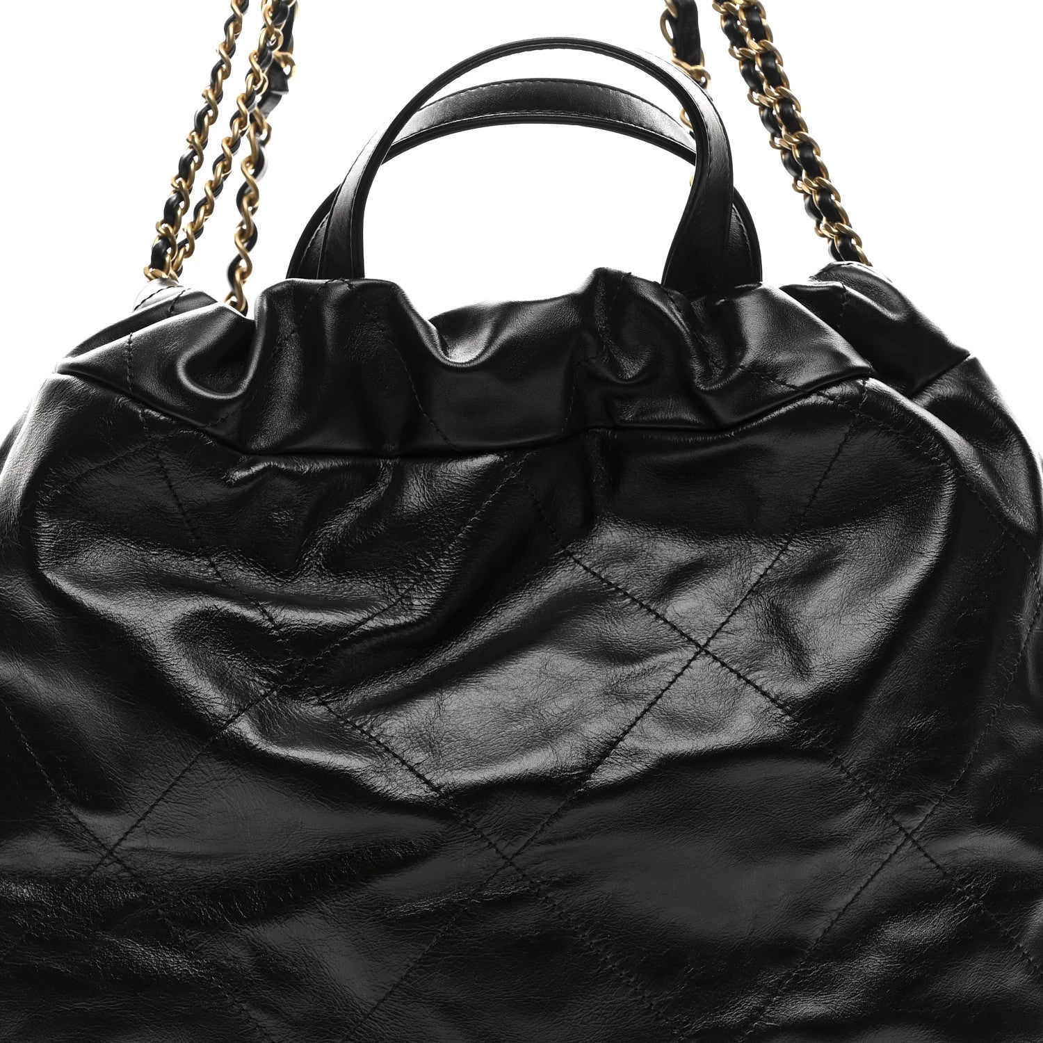 Chanel Shiny Calfskin Quilted Chanel 22 Backpack Black 8 of 11