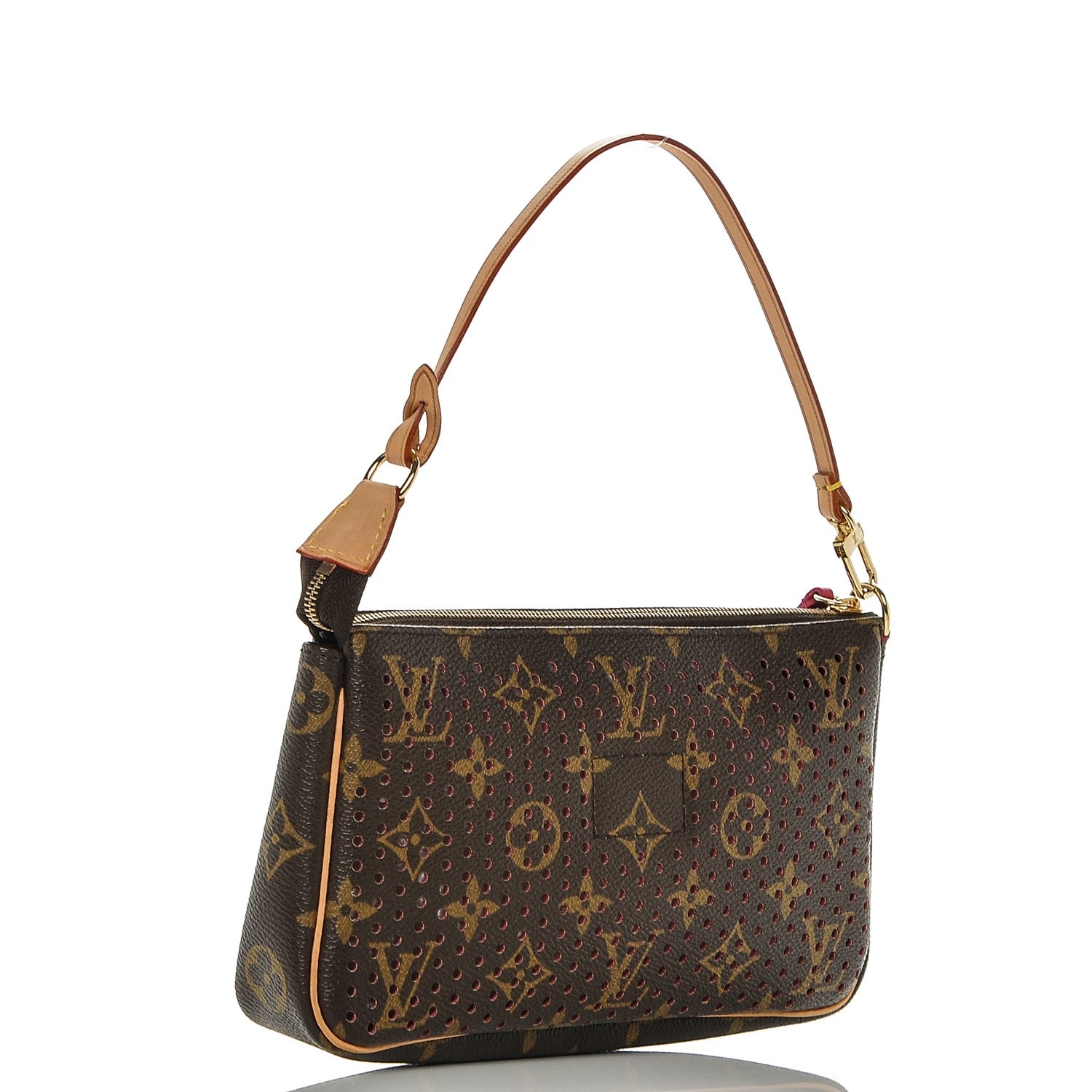 Louis Vuitton Monogram Perforated Pochette Accessories Bag Fuchsia 3 of 7