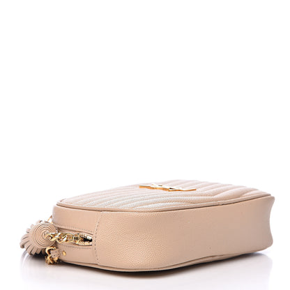 Saint Laurent Grain De Poudre Matelasse Monogram Mini Lou Camera Bag New Powder 4 of 12