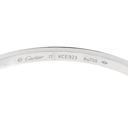 Cartier 18K White Gold 6 Diamond Small LOVE Bracelet 17 4 of 5
