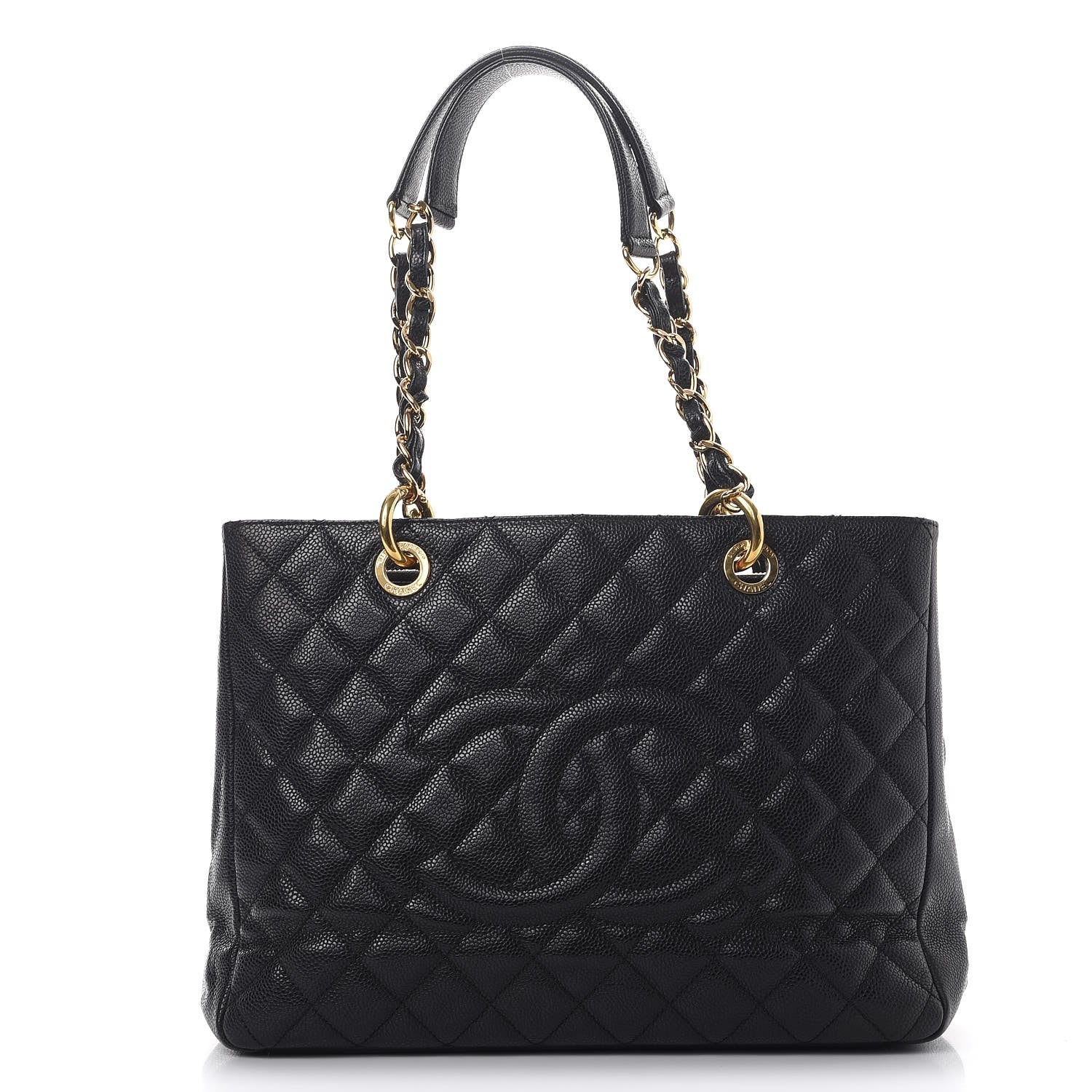Chanel Caviar Quilted Grand Shopping Tote GST Black 1 of 15