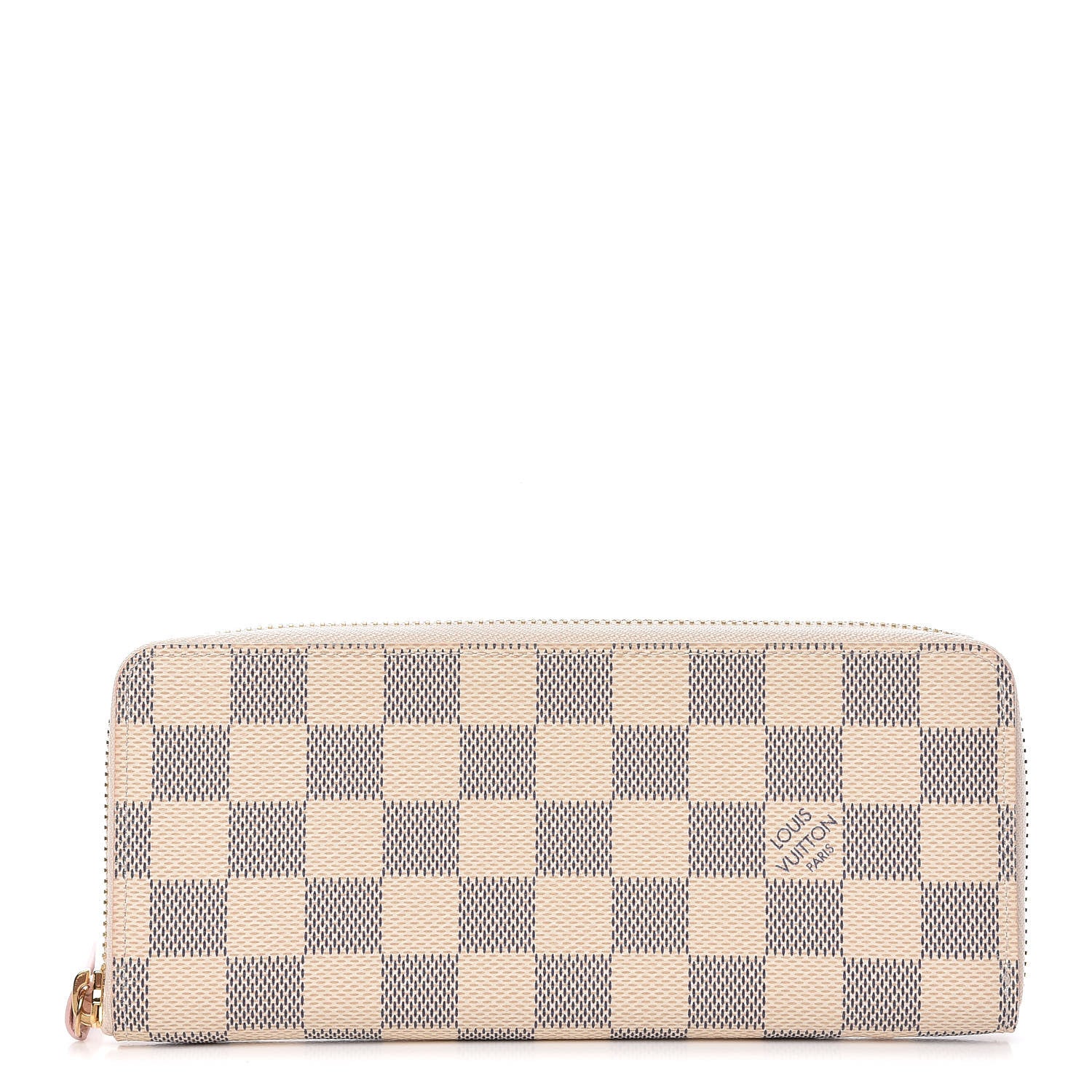Louis Vuitton Damier Azur Clemence Wallet Rose Ballerine 1 of 11