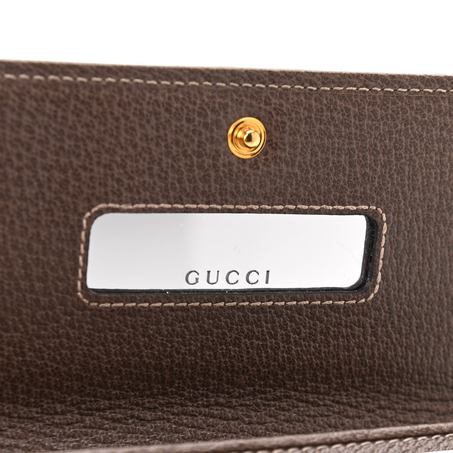 GG Supreme Monogram Web Ophidia Wallet On Chain Brown