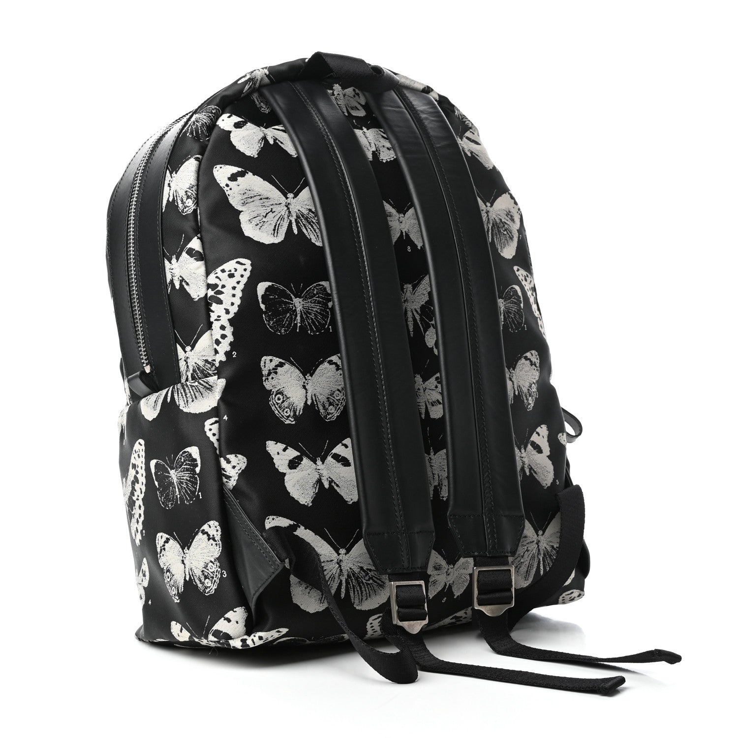 Alexander McQueen Nylon Butterfly Printed Backpack Black 3 of 9