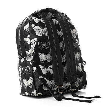 Alexander McQueen Nylon Butterfly Printed Backpack Black 3 of 9