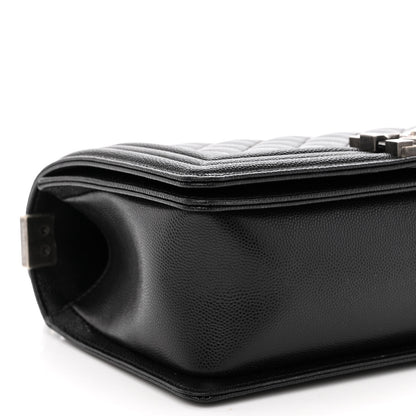 Chanel Caviar Quilted Medium Boy Flap Black 9 of 10