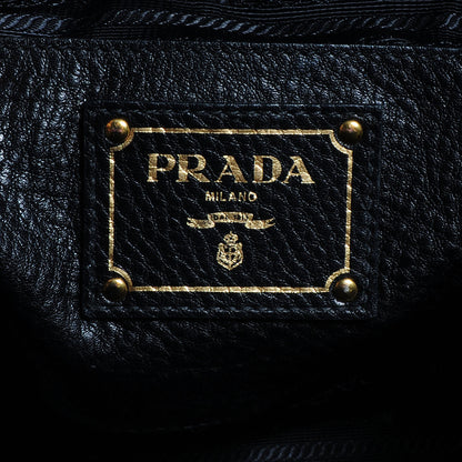 Prada Vitello Daino Shopping Tote Nero Black 6 of 11
