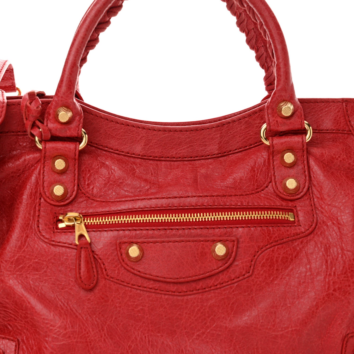 Balenciaga Agneau Giant 12 Gold Hardware City Rouge Cardinal 9 of 11