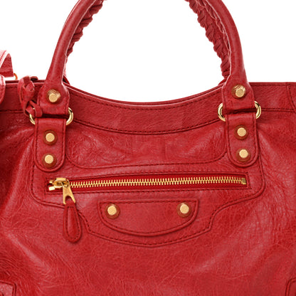 Balenciaga Agneau Giant 12 Gold Hardware City Rouge Cardinal 9 of 11