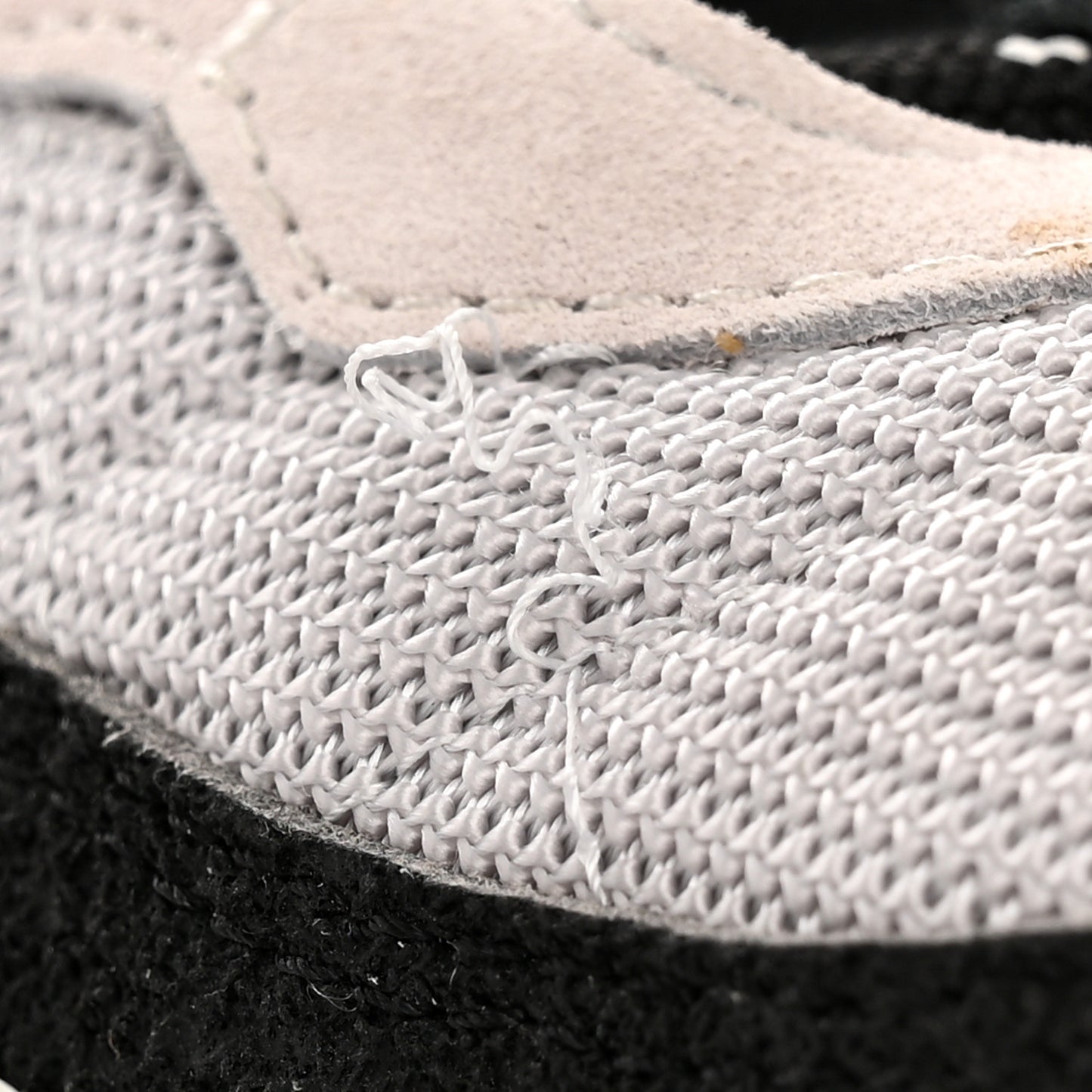 Mesh Suede Calfskin Quilted Sneakers 37.5 Light Pink Beige