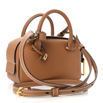 Delvaux Taurillon Soft Nano Cool Box Satchel Vegetal Ivory 3 of 11