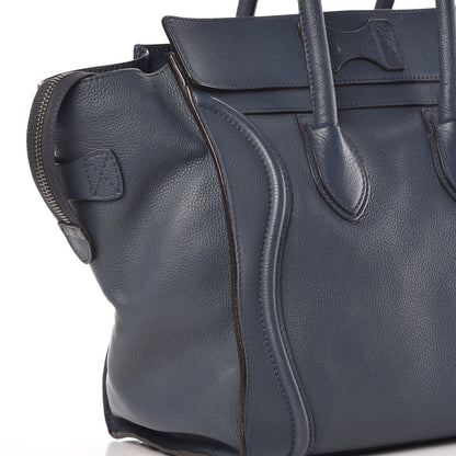 Celine Drummed Calfskin Mini Luggage Orage 14 of 17